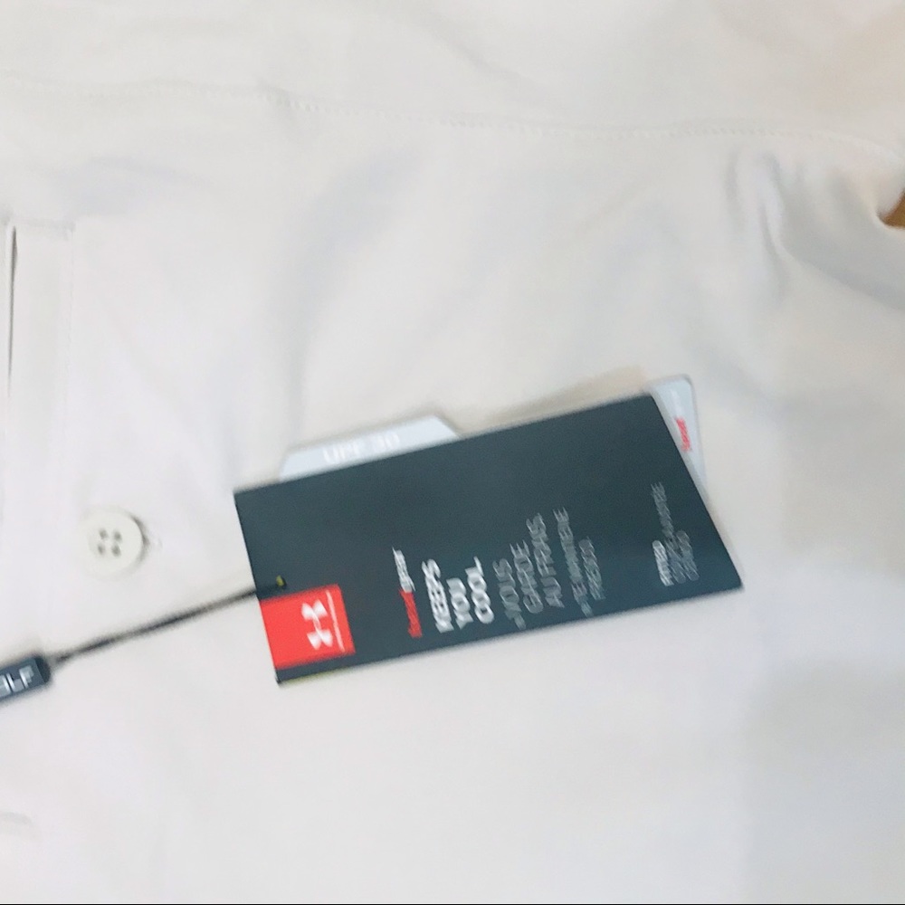 NWT UNDER ARMOUR size 4 GOLF SHORTS vanilla khaki - Picture 15 of 15